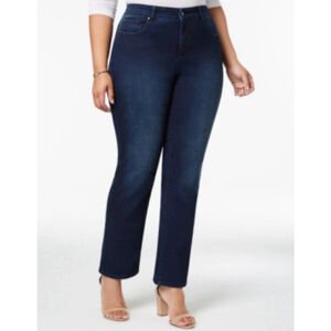 NWT Charter Club Women Lexington Straight Jeans Size:20W Tummy Slimming